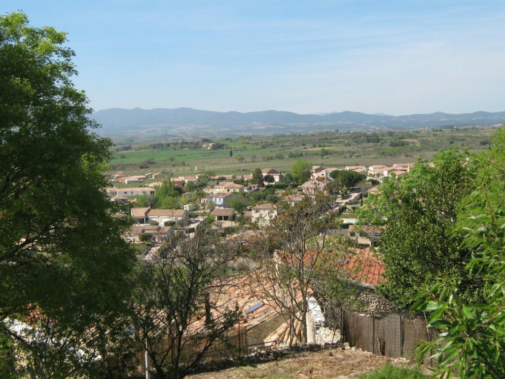 Vue de Magalas dans l'Hérault